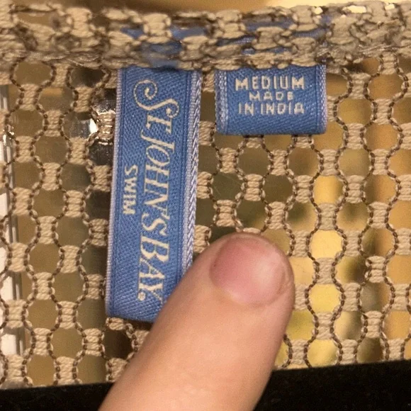 St. John Tan Swimsuit Coverup - Picture 3 of 4